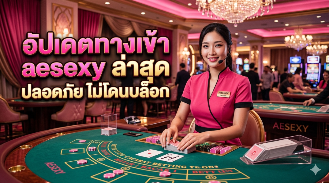 อัปเดตทางเข้า aesexy ล่าสุด 2026 ปลอดภัย ไม่โดนบล็อก เว็บตรงไม่ผ่านเอเย่นต์