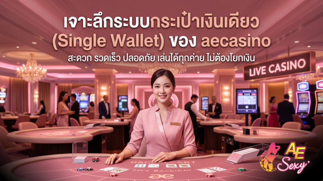 เจาะลึกระบบกระเป๋าเงินเดียว (Single Wallet) ของ aecasino ฝากถอนไม่มีขั้นต่ำ 2026