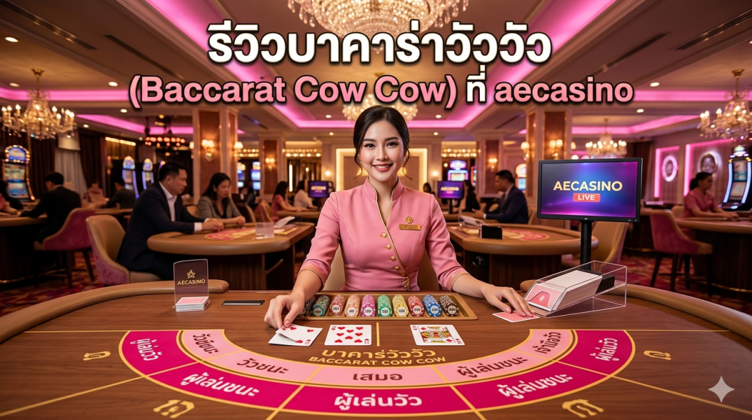 รีวิวบาคาร่าวัววัว (Baccarat Cow Cow) ที่ aecasino เกมใหม่มาแรง เล่นง่าย กำไรไว ปี 2026