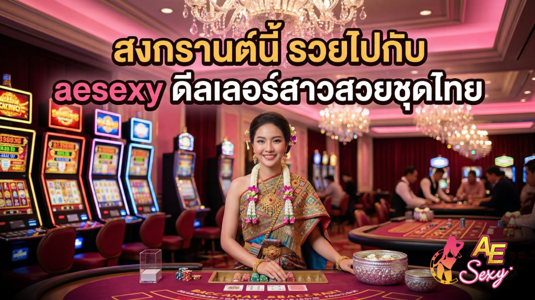 สงกรานต์นี้รวยไปกับ aesexy คาสิโนออนไลน์สด ดีลเลอร์สาวสวยชุดไทย 2026
