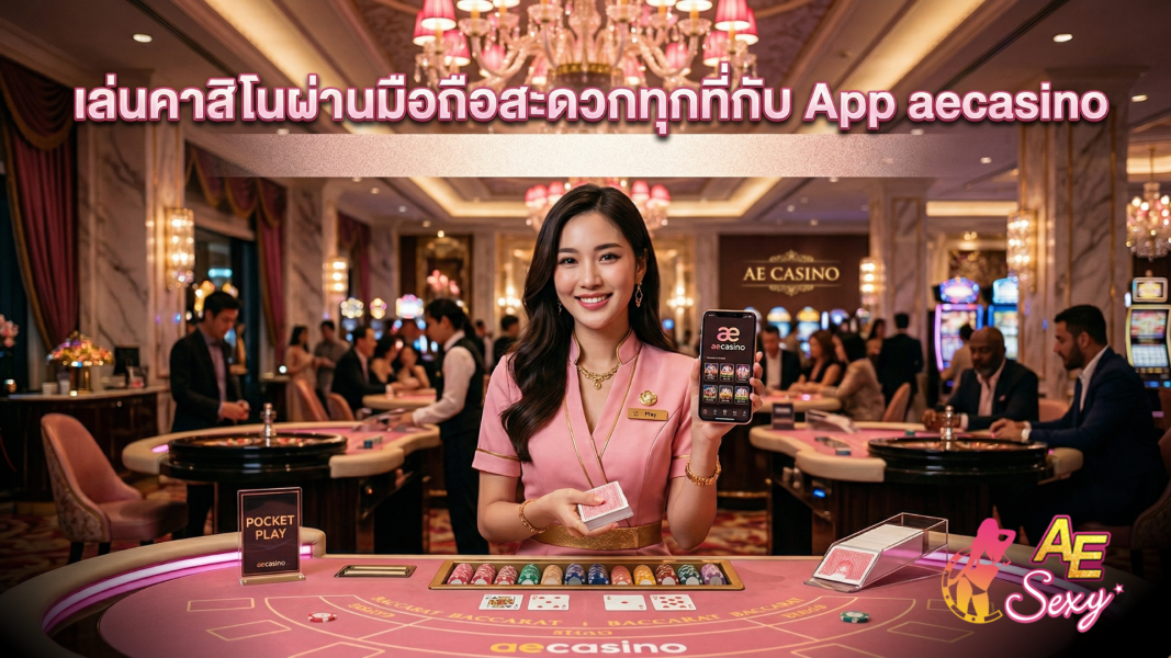 เล่นคาสิโนผ่านมือถือสะดวกทุกที่กับ App aecasino ปี 2026 รองรับครบทุกระบบ