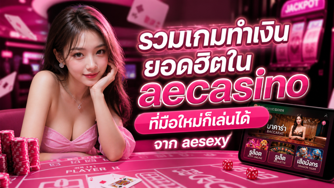 รวมเกมทำเงินยอดฮิตใน aecasino ที่มือใหม่ก็เล่นได้ อัปเดตล่าสุด 2026