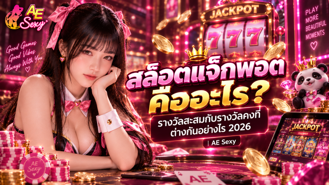 สล็อตแจ็กพอตคืออะไร? รางวัลสะสมกับรางวัลคงที่ต่างกันอย่างไร 2026 | AE Sexy