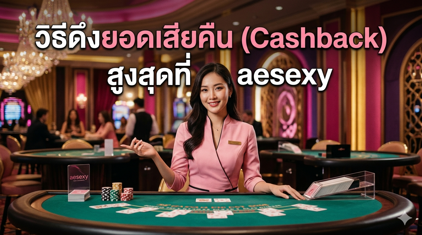 วิธีดึงยอดเสียคืน (Cashback) สูงสุดที่ aesexy อัปเดตล่าสุด 2026