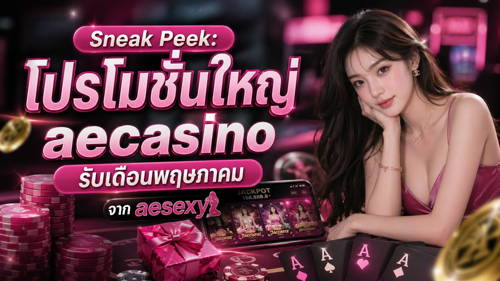 Sneak Peek โปรโมชั่นใหญ่ aecasino ต้อนรับพฤษภาคม 2026 โบนัสจัดเต็มก่อนใคร