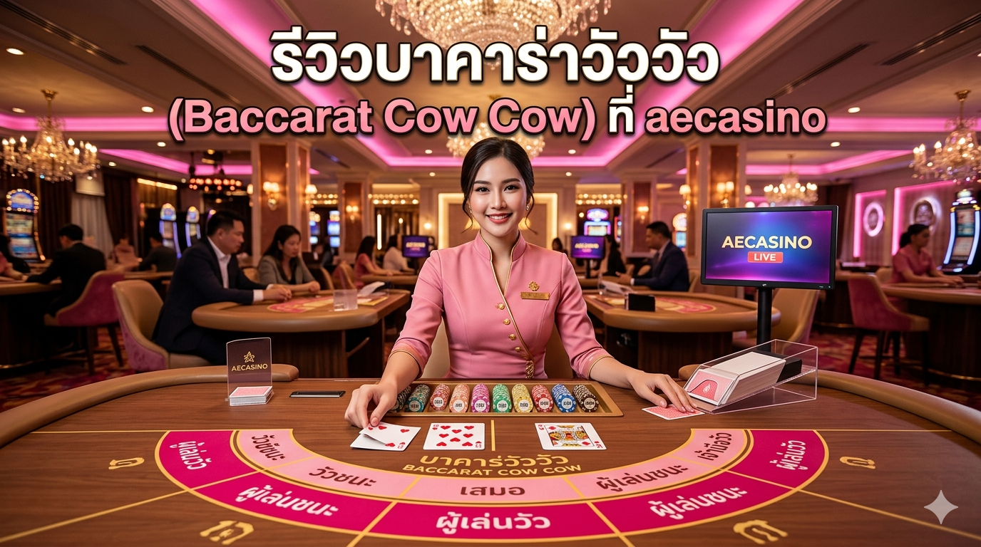 รีวิวบาคาร่าวัววัว (Baccarat Cow Cow) ที่ aecasino เกมใหม่มาแรง เล่นง่าย กำไรไว ปี 2026