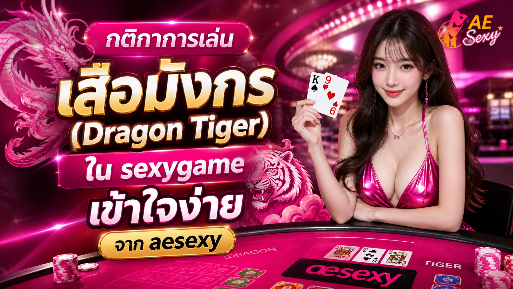 กติกาการเล่นเสือมังกร (Dragon Tiger) ใน sexygame เข้าใจง่าย มือใหม่ก็เล่นได้ ปี 2026