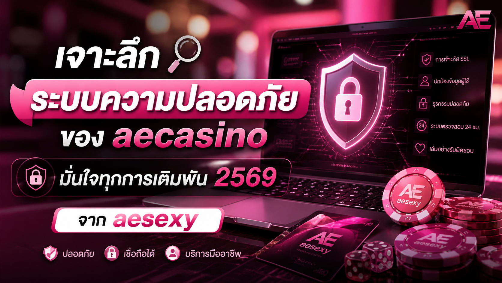 เจาะลึกระบบความปลอดภัยของ aecasino มั่นใจทุกการเดิมพันอย่างมีสติ