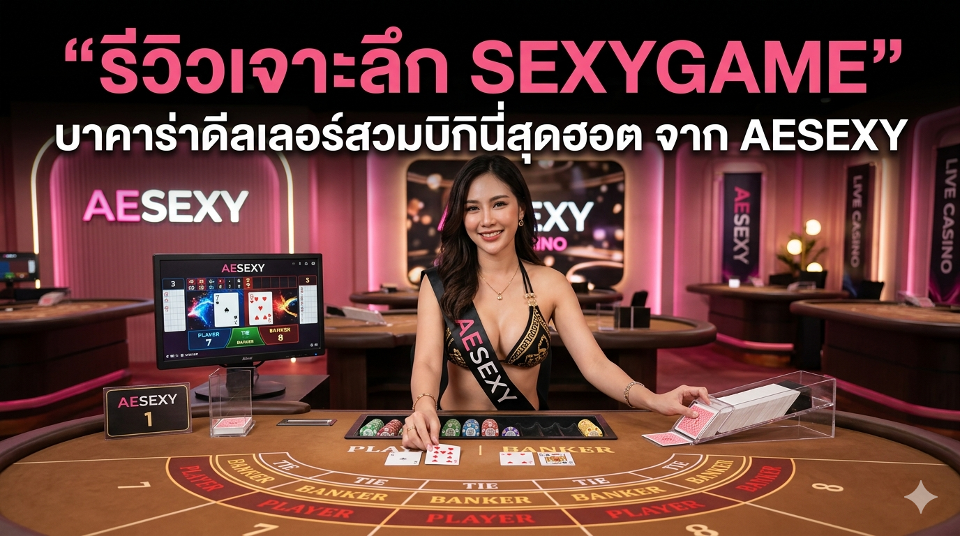 รีวิวเจาะลึก sexygame คาสิโนออนไลน์ยอดนิยม 2026 ระบบเสถียร เล่นลื่นทุกแพลตฟอร์ม